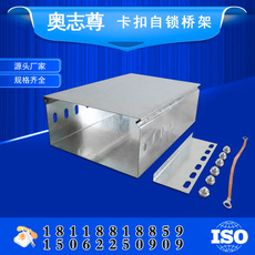 自鎖橋架 卡扣扣壓式線槽 鍍（dù）鋅噴塑（sù）密封式50*50*0.8